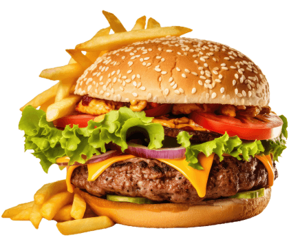 Burger-frenchfries
